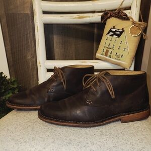 Sebago Men's Tremont Dark Brown Leather Chukka Boots Size 8D